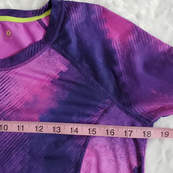 JCP Xersion pink  purple long sleeve workout top Med. - Picture 5 of 6